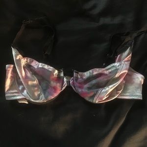 Vintage Floral Print Bra